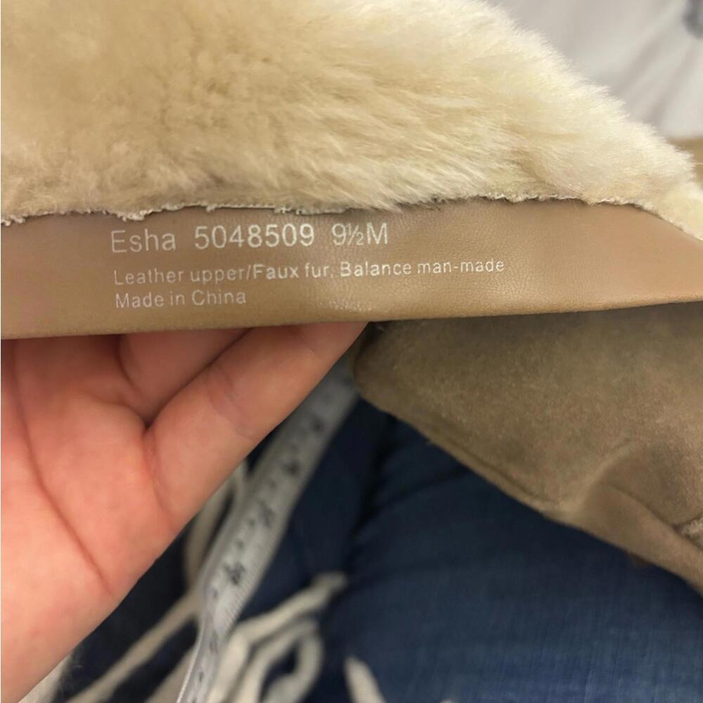 Bear Traps Tan Leather Suede Faux Fur Lined Women’s Winter&Rain Boots Size 9.5 - Picture 10 of 14